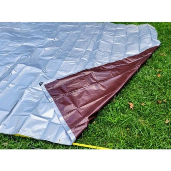 Heavy Duty Tarp Cover, Extra Thick Waterproof Tear and Rip Proof 5.5 Mil 6x8 ft - Picture 4 of 4